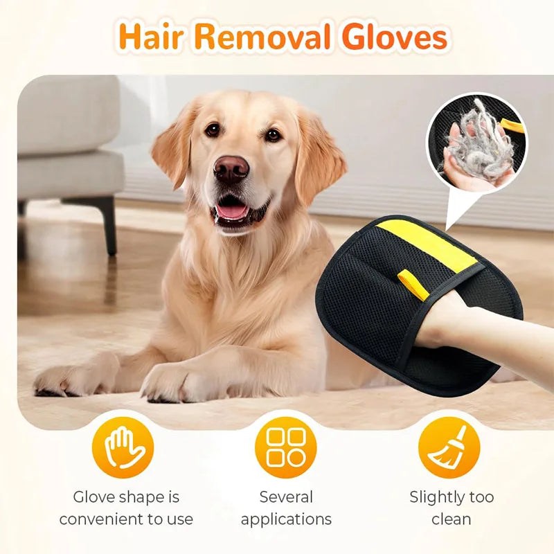 Pet Hair Cleaning And Collection Gloves Pet Double-sided Multi-functional Beauty Glove Tool Reduce The Pressure Of Pet Ownership